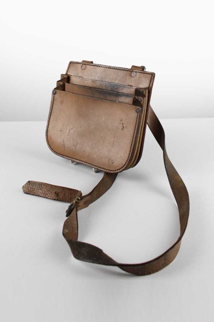 Leather Messenger Bag with Shoulder Strap Number Eight Prop Hire Company