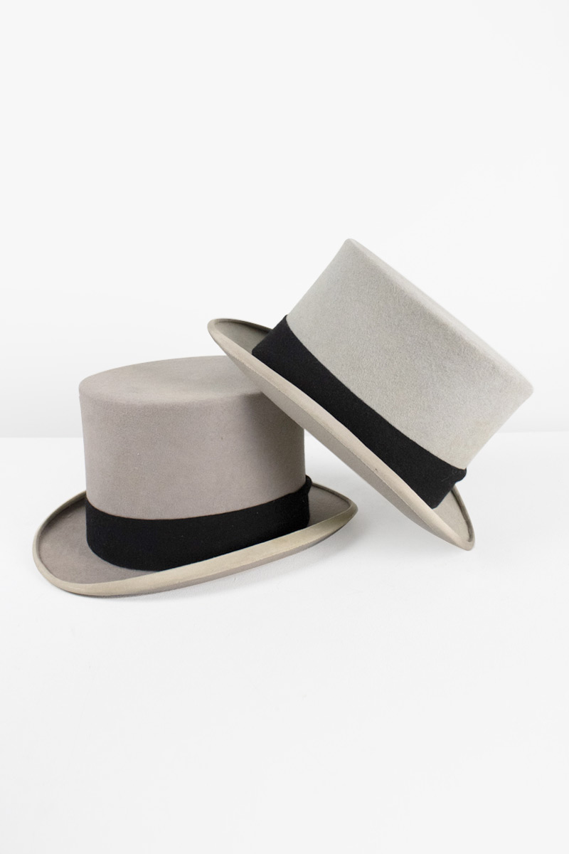 Grey Top Hat – Number Eight Prop Hire Company